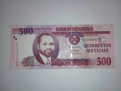 Mozambique 500 Meticais 2006 Excellent Condition Circulated Banknote World Money - Image 1 of 2