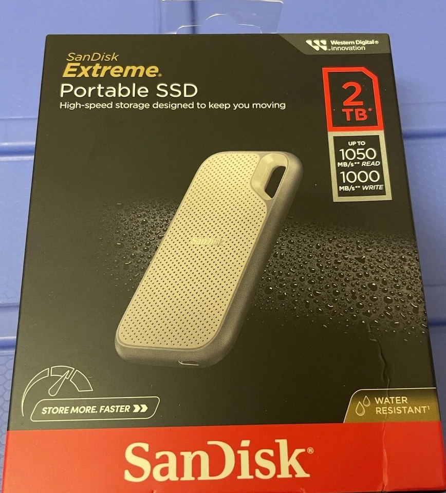 SANDISK EXTREME PORTABLE SSD 2TB (SDSSDE51-2T00-AW25) BRAND NEW!!!!! - Image 1 of 4