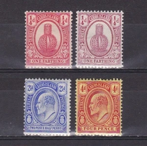 TURKS & CAICOS 1909, SG# 115-122, part set, King Edward VII, MH - Picture 1 of 2