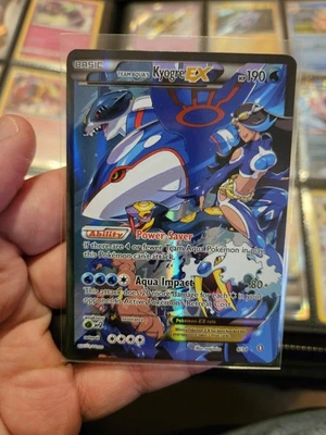 Team Aqua's Kyogre EX - 6/34 - Pokemon Double Crisis Full Art Card Pokemon Lp - Image 1 of 2