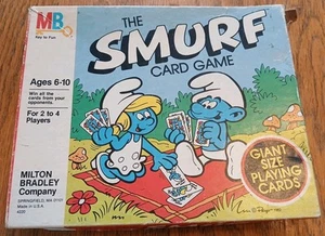 Vintage 1982 The Smurf Giant Card Game Milton Bradley #4220 - Imagen 1 de 11