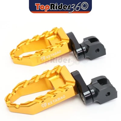 GOLD 25mm Extended BUZZ Front Foot Pegs For Kawasaki Ninja 250R 08-12 11 10 09 - Image 1 of 4