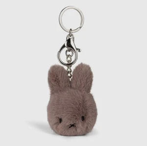 Miffy Fuzzy Eco Keyring Taupe 8cm | BNWTs | Kawaii - Picture 1 of 3