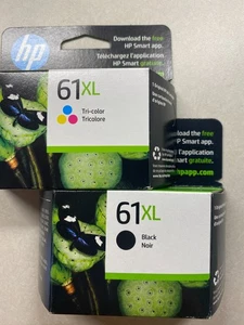 HP 61XL Czarny 61XL Tri-ColorXL Combo Oryginalne wkłady atramentowe Ex. Paź 2026 - Zdjęcie 1 z 3