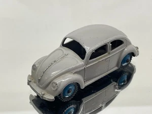 DINKY TOYS 181 VW VOLKSWAGEN BEETLE - OVAL WINDOW -GREY 1:43- GOOD - 505 - Picture 1 of 6