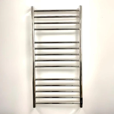Scaldasalviette Elettrico in Acciaio Inossidabile Argento – Design Moderno, Risc - Immagine 1 di 4