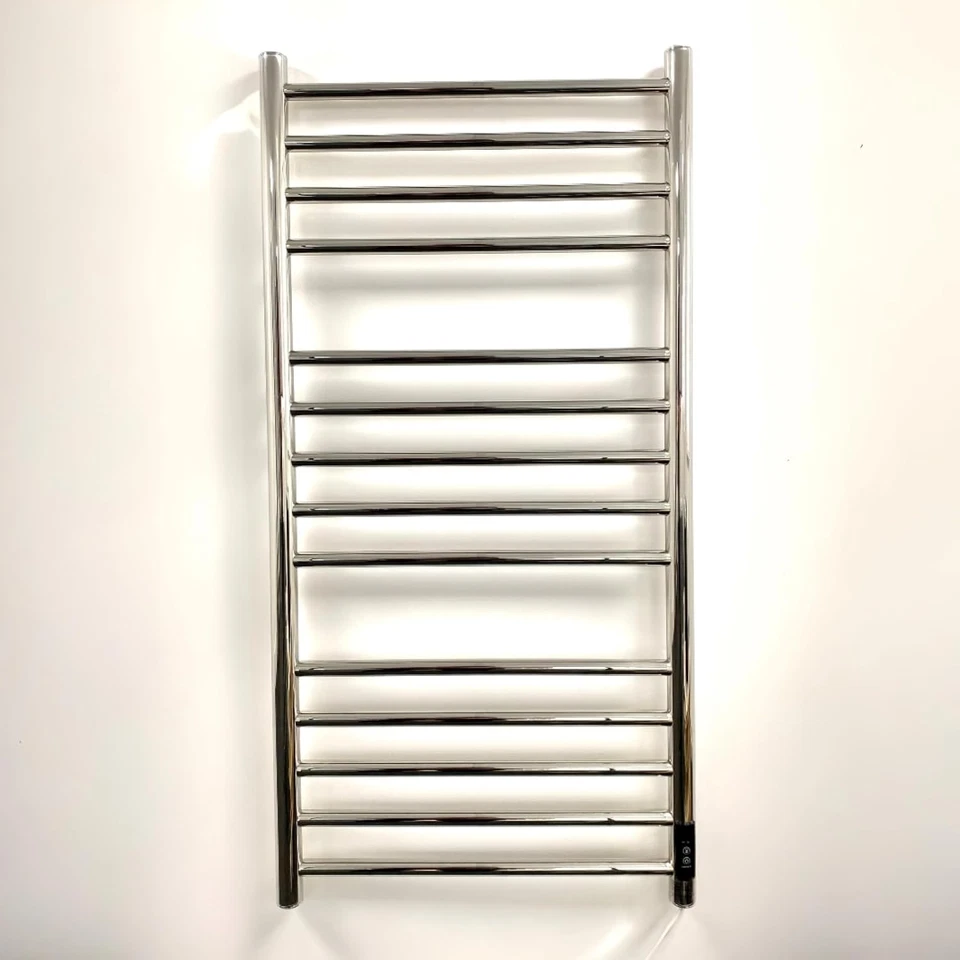 Scaldasalviette Elettrico in Acciaio Inossidabile Argento – Design Moderno, Risc - Immagine 1 di 4