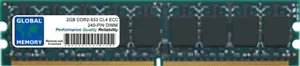 2GB DDR2 533MHz PC2-4200 240-PIN ECC UDIMM MEMORY RAM FOR SERVERS/WORKSTATIONS - Picture 1 of 1