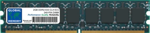 2GB DDR2 533MHz PC2-4200 240-PIN ECC UDIMM MEMORY RAM FOR SERVERS/WORKSTATIONS - Image 1 of 1