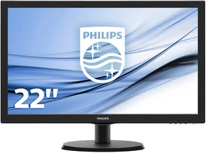 Philips 223V5LSB/00 Monitor 21,5" FHD 1920x1080 VGA DVI LCD LED 60Hz 5ms schwarz - Photo 1/4