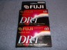 2 PACK FUGI BLANK AUDIO CASSETTE TAPES NORMAL BIAS DR-I 60 MINUTES - NEW SEALED