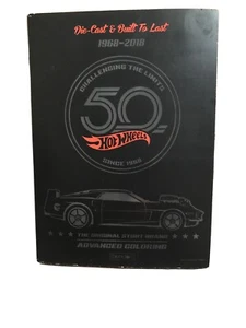 2018 DIE-CAST & BUILT TO LAST 50 HOTWHEELS ADVANCED COLORING by BENDON BOOK - Picture 1 of 7