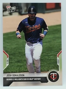 Josh Donaldson - 2021 MLB TOPPS NOW Card 281 - MLB Scores 2 Millionth Run In 🖐 - Picture 1 of 4