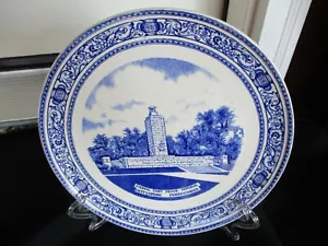 Vntg. OLD ENGLISH STAFFORDSHIRE WARE ~ N.A. MELIGAKES GETTYSBURG PA. Plate - Picture 1 of 4