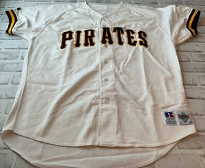 Vintage 90s Russell Diamond Collection Pittsburgh Pirates Jersey Men's Size 48 - Picture 1 of 7
