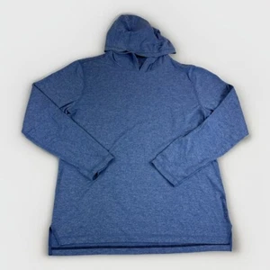 Vineyard Vines OTG Hoodie Mens Sz M Blue Heather Long Sleeve Sweatshirt Sweater - Picture 1 of 6