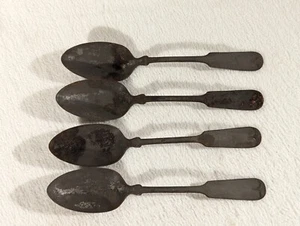 Set of 4 Antique American Silverplate 8.25" Spoons WB/W 900 168 Grams - Picture 1 of 3