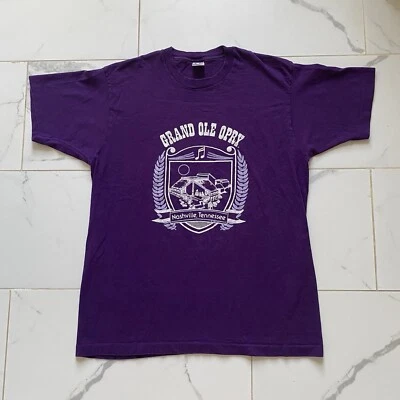 Vintage 1991 Grand Ole Opry Nashville Tennessee T Shirt Tee Size XL Purple - Image 1 of 4