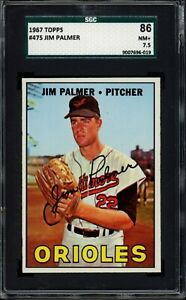 1967 Topps #475 Jim Palmer SGC 7.5 HOF Baltimore Orioles Baseball Card