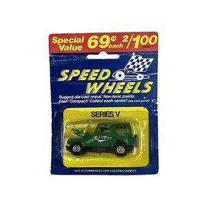 Speed Wheels Serie V grün Jeep Sun Ray Maßstab 1:64 Die Cast Spielzeugauto Sammlerstück - Bild 1 von 2