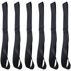 6 Pack Soft Loop Tie Down Straps for Securing ATV UTV Motorcycles Scooters - Picture 1 of 7