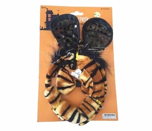 3 piezas diadema de tigre orejas cola y moño corbata de Halloween accesorios de disfraz - Imagen 1 de 1