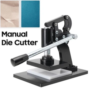Leather Cutting Machine Manual Die Cutter Leather Embosser Hand Press Mold Tool - Picture 1 of 6