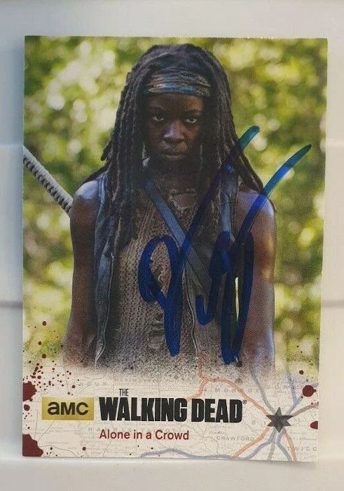 The Walking Dead DANAI GURIRA Signed Cryptozoic Trading Card (Michonne) - Image 1 of 1