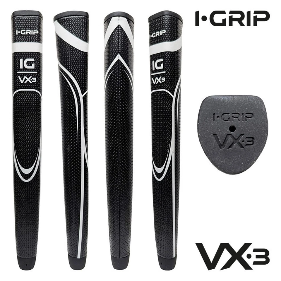 iGrip VX3 Pistol Putter Grip LARGE Black Soft Feel Non-Slip Texture +FREE Tape - Image 1 of 1