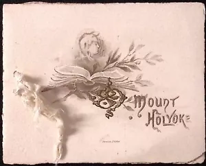Programa de ejercicios de graduación de clase senior Mount Holyoke 1889 - Imagen 1 de 5