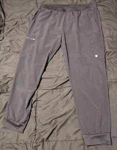 Scrubletics Scrub Pants Womens XLT Gray Pull On Elastic Waist Drawstring Bottoms - Picture 1 of 8