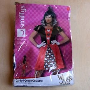 Disfraz de Reina Cardada Smiffys Alas y Deseos País de las Maravillas Reina de Corazones XS - Imagen 1 de 8