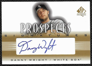 Danny Wright 2002 SP Authentic Prospects Signatures Autograph #PDW White Sox RC