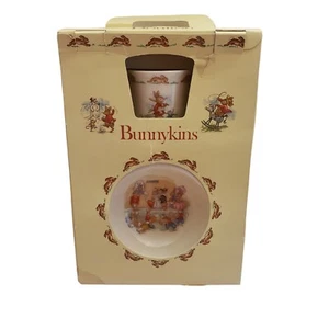 Bunnykins, (Set of 3) China Plate, Bowl and Cup, Made by Royal Doulton, English - Picture 1 of 7
