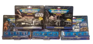 EWOKS, REBEL PILOTS, TIE FIGHTER, AT-AT, X-WING PLUS MORE MICROMACHINES SETS(J9) - Picture 1 of 18