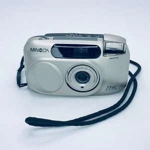 Minolta 75W Riva Zoom 35mm Point & Shoot Compact Camera UNTESTED - Picture 1 of 15