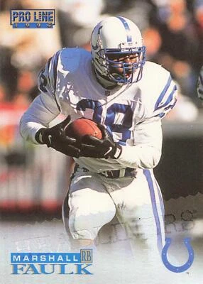 1996 Pro Line #43 Marshall Faulk Colts HOF - Image 1 of 2