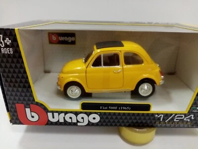Fiat 500F modellino (1965) Die-Cast B Burago - Immagine 1 di 4