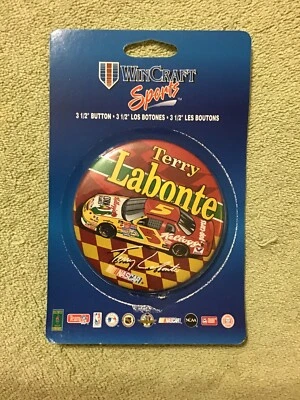 1996 TERRY LABONTE #5 Kellogg’s Wincraft 3 1/2 Inch Button Pin NEW / Unused - Image 1 of 2