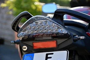 1 Pair LED Turn Signals Micro Blinker Tiny Black E Approved for Rear - Picture 1 of 3