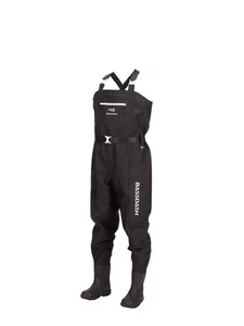 3D Boot Foot Game Wader Ultra High Strength Black Plaid Nylon PVC Fishing 12-13 - Picture 1 of 4