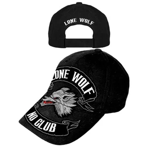 Hot Leathers Lone Wolf Hat - BCA1030 - ( Black ) - Picture 1 of 1