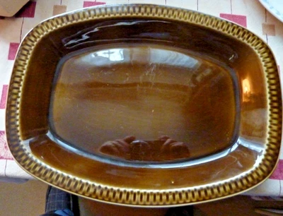 Vintage Egersund large brown meat platter Norway - Image 1 of 4