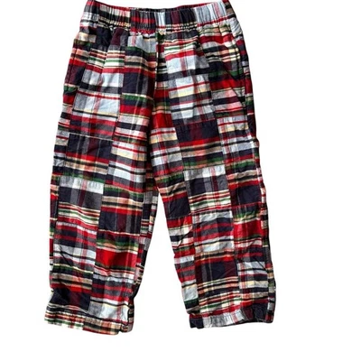 Kelly’s Kids Madras Plaid Pants Size 3 Pockets EUC - Image 1 of 4