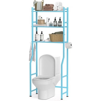 Over Toilet Storage Rack 3 Tier Organizer Bath Shelf Space Saver Heavy Duty New - Image 1 of 4