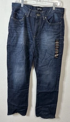 Pantalones de mezclilla azul de pierna recta calce ajustado Apartment 9 para hombre talla 34X32 Foto 1 de 4