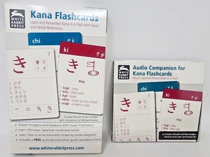 Kana Flashcards : Learn and Remember Kana With Audio Companion White Rabbit Pres - Imagen 1 de 3