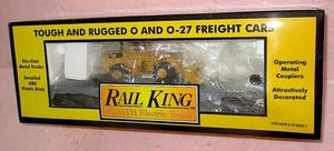 MTH 30-7619 Bau Flachwagen mit Ertl Caterpillar Frontlader NEU IM KARTON - Bild 1 von 4