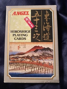 Angel Hiroshige Cartas Japón Estaciones Tokaido Ukiyo-e Arte Baraja Asiática - Imagen 1 de 8