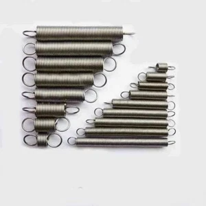 5pcs Stainless Steel Expansion Extension Springs Wire Dia 0.3mm Hook/Loop Ends - Picture 1 of 7